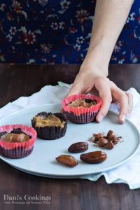 Healthy Chocolate Caramel Cups