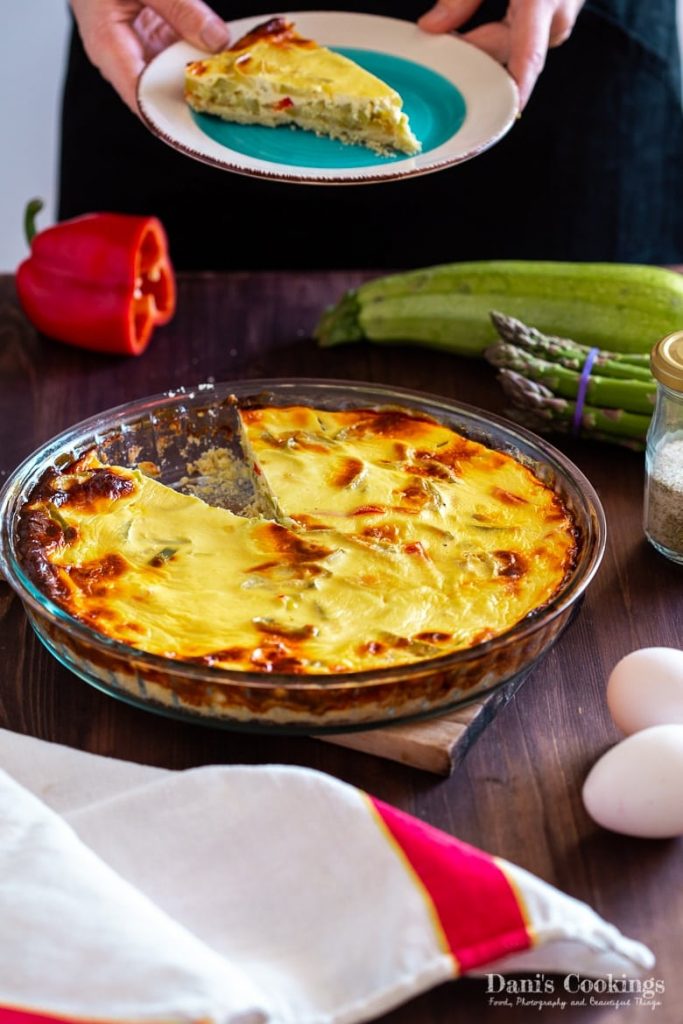 Zucchini Quiche with Olive Oil Crust 