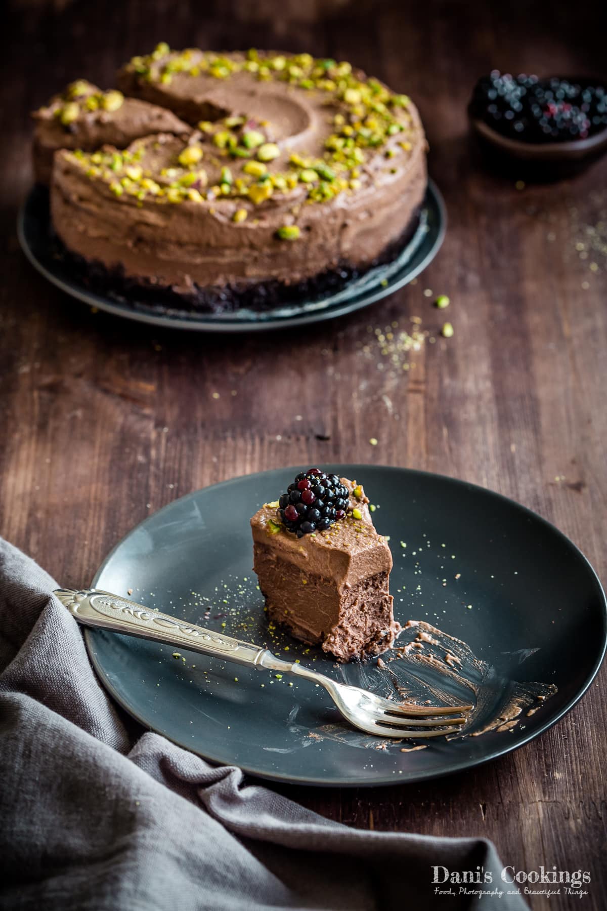 a slice of cheesecake eaten